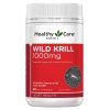 Healthy Care Wild Krill Oil 1000mg 60 Soft Capsules chính hãng Úc