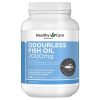 Healthy Care Odourless Fish Oil 2000mg 400 Soft Capsules chính hãng Úc