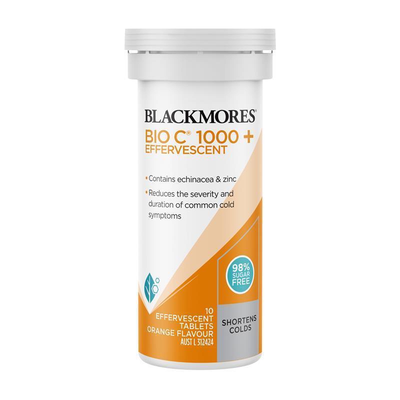 Blackmores Bio C 1000 Echinacea + Zinc 10 Effervescent Tablets chính hãng Úc