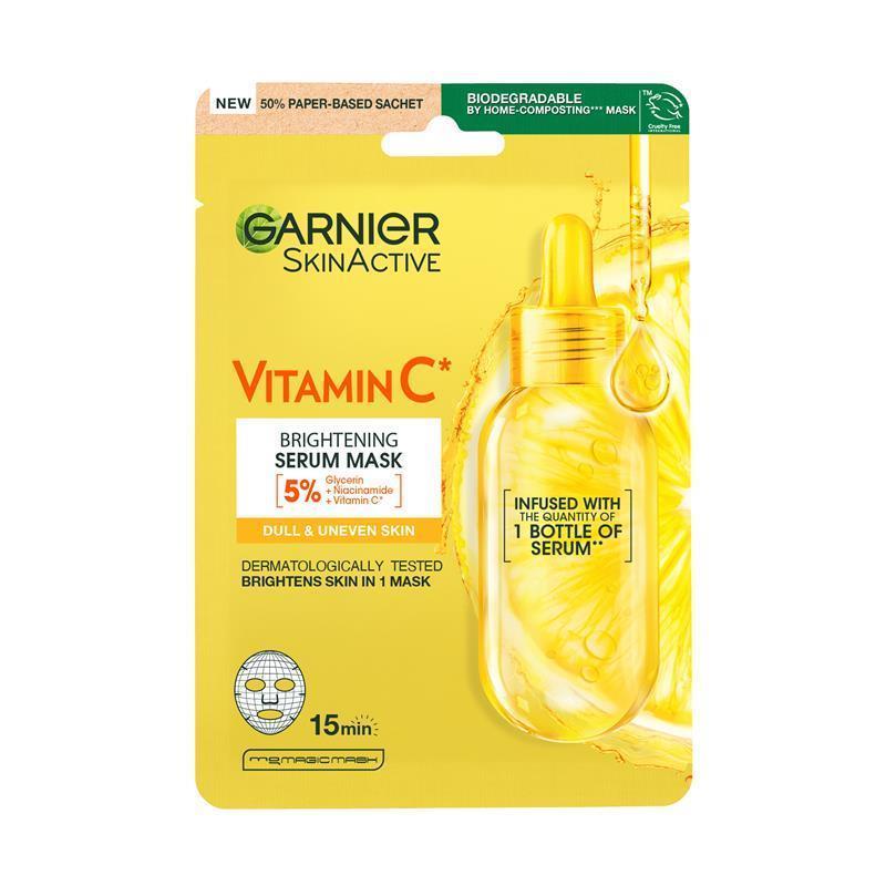 Garnier Hydra Bomb Vitamin C* Brightening & Hydrating Sheet Mask chính hãng Úc