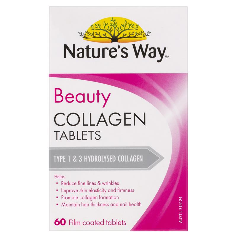 Nature's Way Beauty Collagen 60 Tablets chính hãng Úc