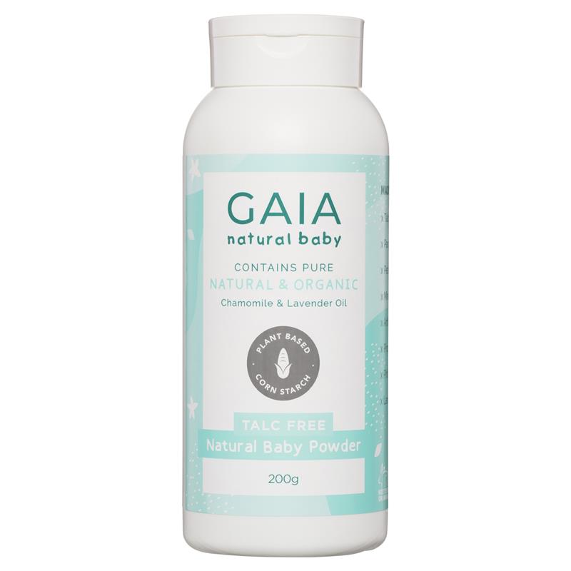 Gaia Natural Baby Powder 200g chính hãng Úc