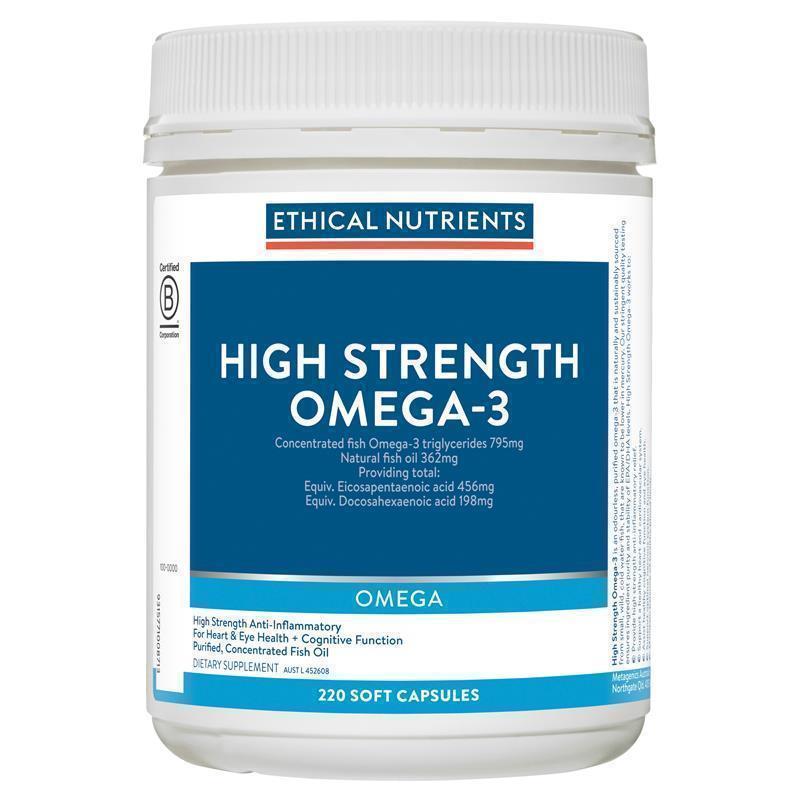 Ethical Nutrients High Strength Omega-3 220 Capsules chính hãng Úc