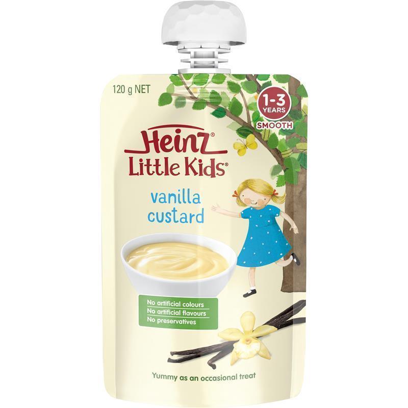Heinz Little Kids Vanilla Custard 120g chính hãng Úc
