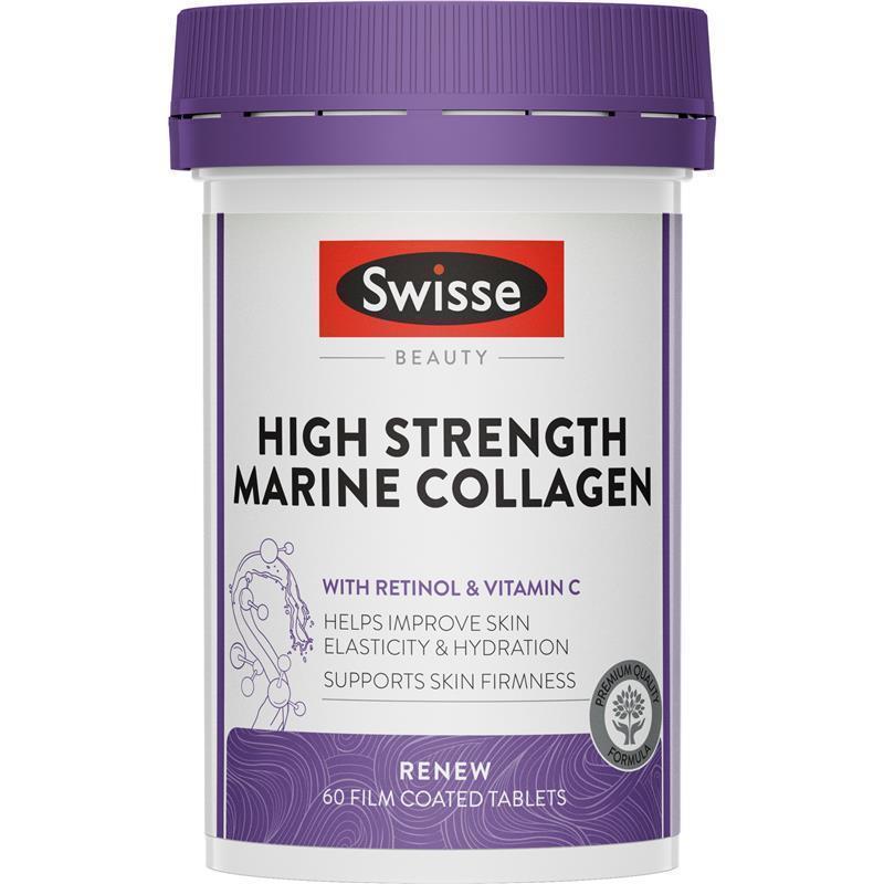 Swisse Beauty High Strength Collagen 60 Tablets chính hãng Úc