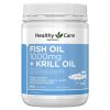 Healthy Care Fish Oil 1000mg and Krill 400 Capsules chính hãng Úc
