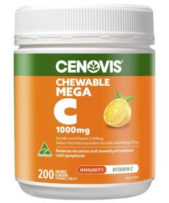 Cenovis Chewable Mega C 1000mg 200 Tablets Exclusive Size chính hãng Úc