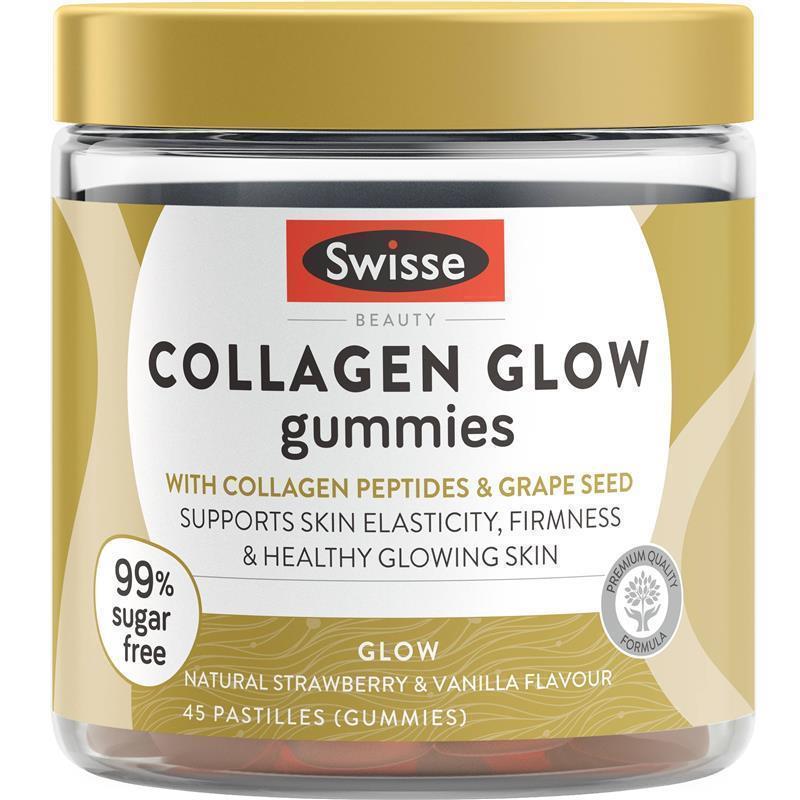 Swisse Beauty Collagen Glow Gummies 45 Pack chính hãng Úc