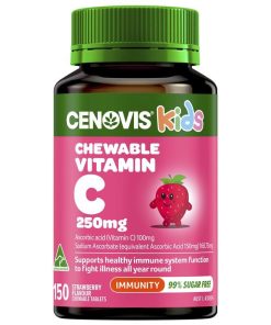 Cenovis Kids Chewable Vitamin C 250mg Strawberry 150 Tablets chính hãng Úc