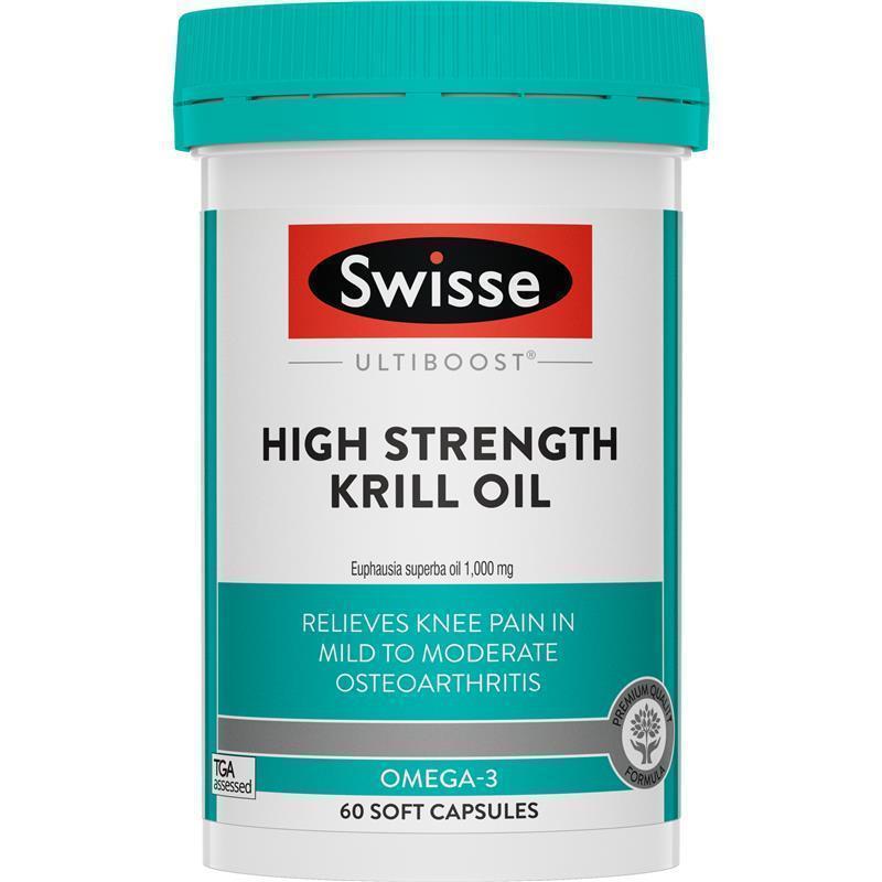 Swisse High Strength Krill Oil 60 Capsules Exclusive Size chính hãng Úc