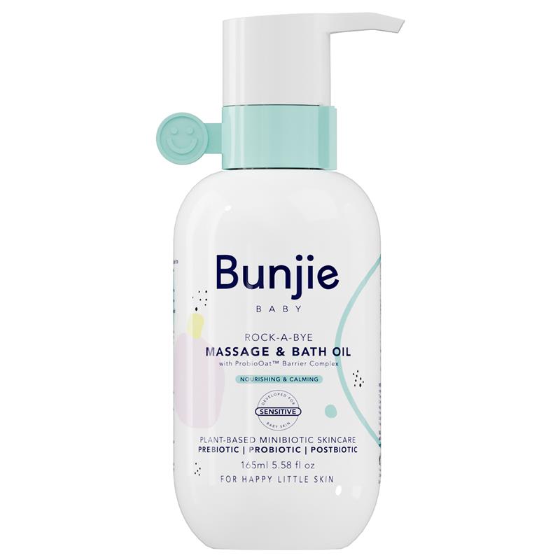 Bunjie Baby Massage & Bath Oil 165ml chính hãng Úc