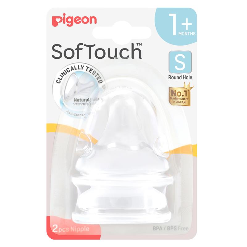 Pigeon SofTouch Teat S 2 Pack chính hãng Úc