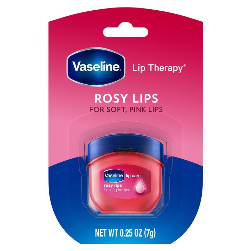 Vaseline Lip Balm Rosy Lips Tub 7g chính hãng Úc