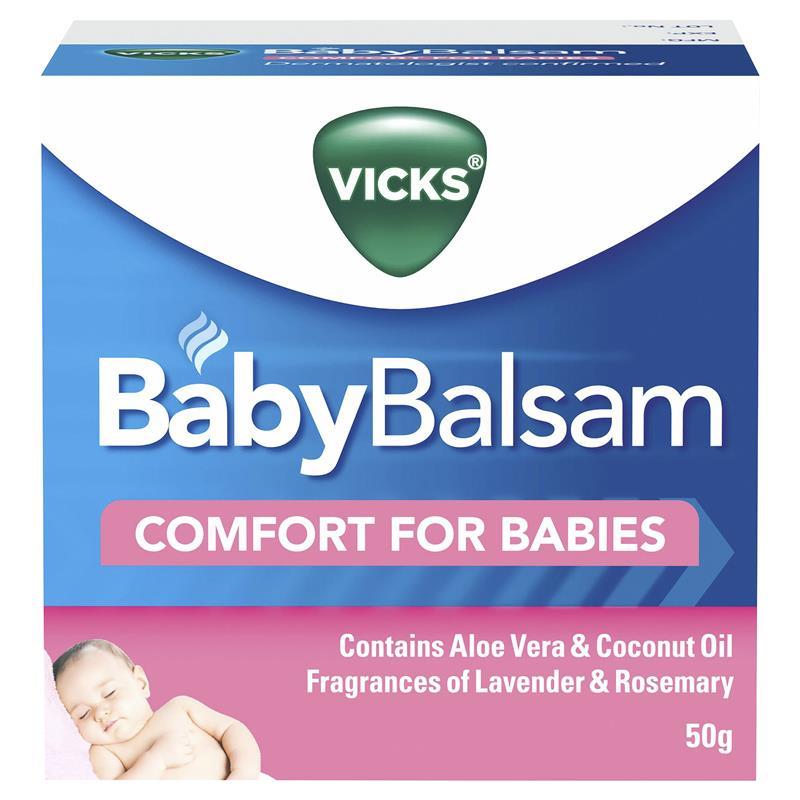 Vicks Baby Balsam Decongestant Chest Rub 50g chính hãng Úc