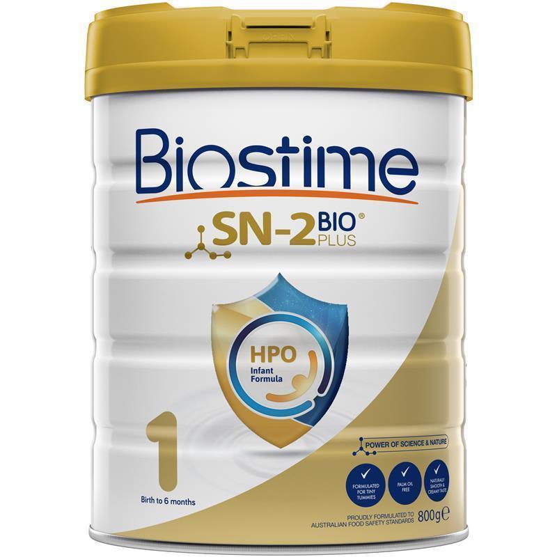 Biostime SN-2 BIO PLUS HPO Infant Formula Stage 1 800g chính hãng Úc