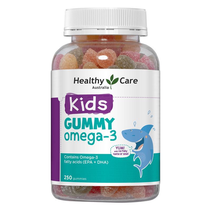 Healthy Care Kids Gummy Omega 3 250 Pastilles chính hãng Úc