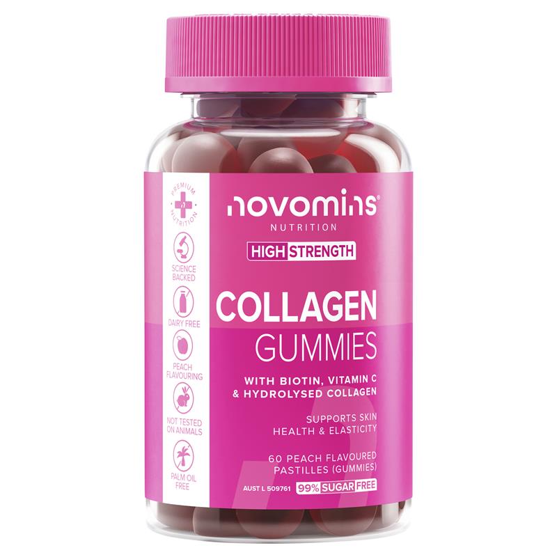 Novomins Collagen 60 Gummies NEW chính hãng Úc