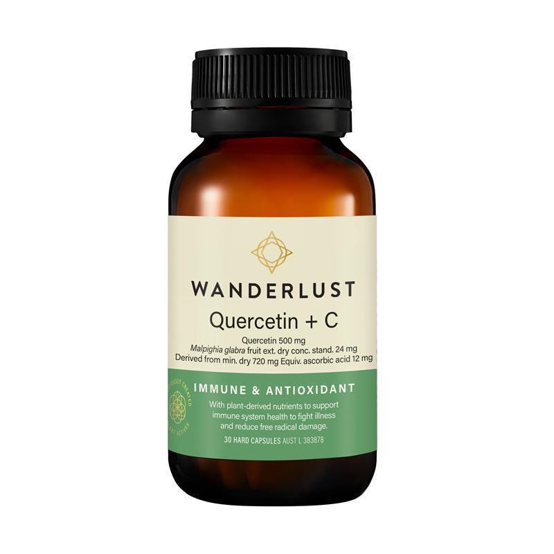 Wanderlust Quercetin + C 30 Capsules chính hãng Úc