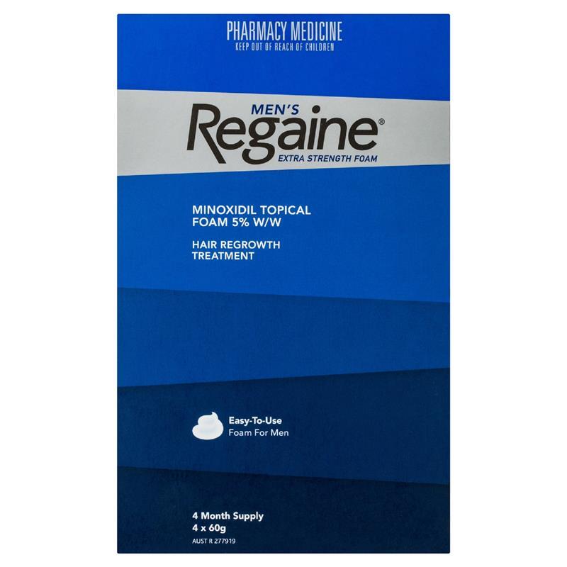 Regaine Mens Foam Extra Strength 4 Months chính hãng Úc