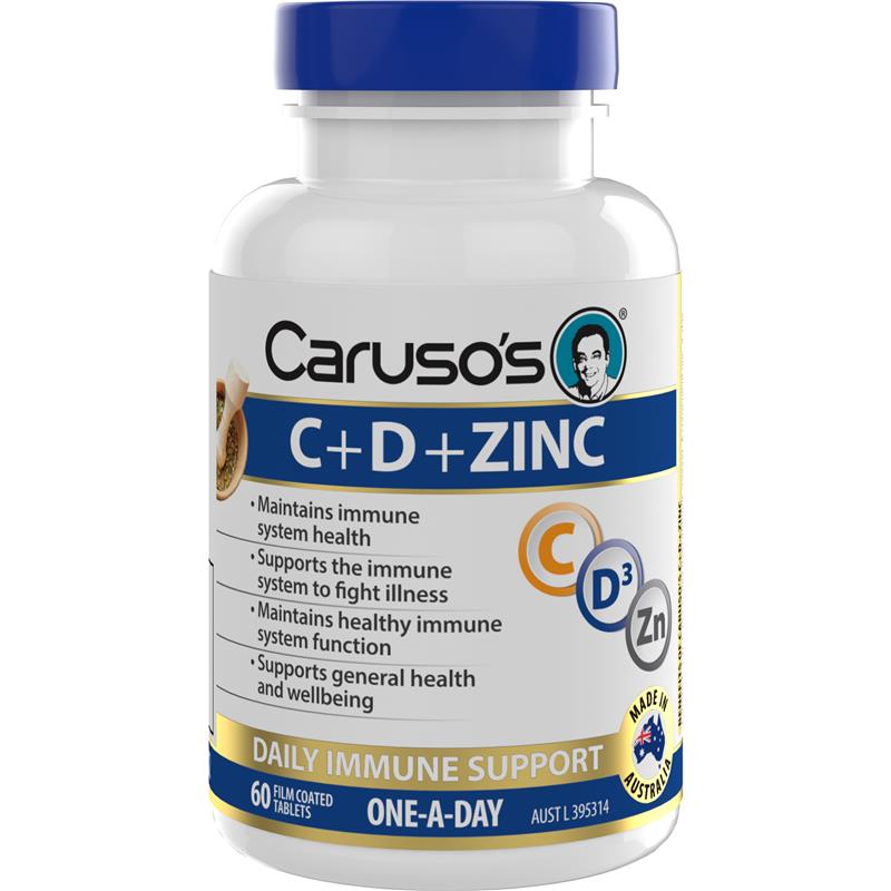 Carusos C + D + ZINC 60 Tablets chính hãng Úc