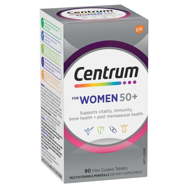 Centrum For Women 50+ 90 Tablets Exclusive Size chính hãng Úc