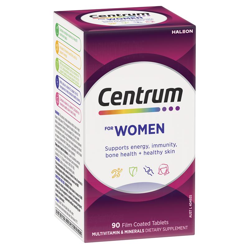 Centrum For Women 90 Tablets Exclusive Size chính hãng Úc