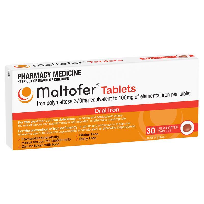 Maltofer Oral Iron 100mg 30 Tablets chính hãng Úc