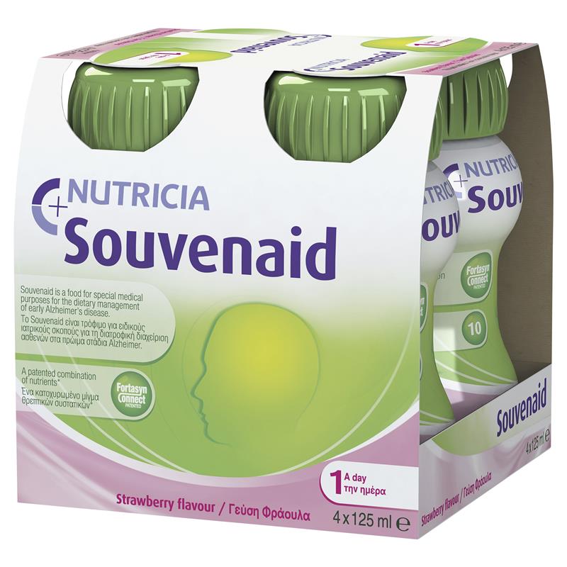 Souvenaid Strawberry 125ml 4 Pack chính hãng Úc