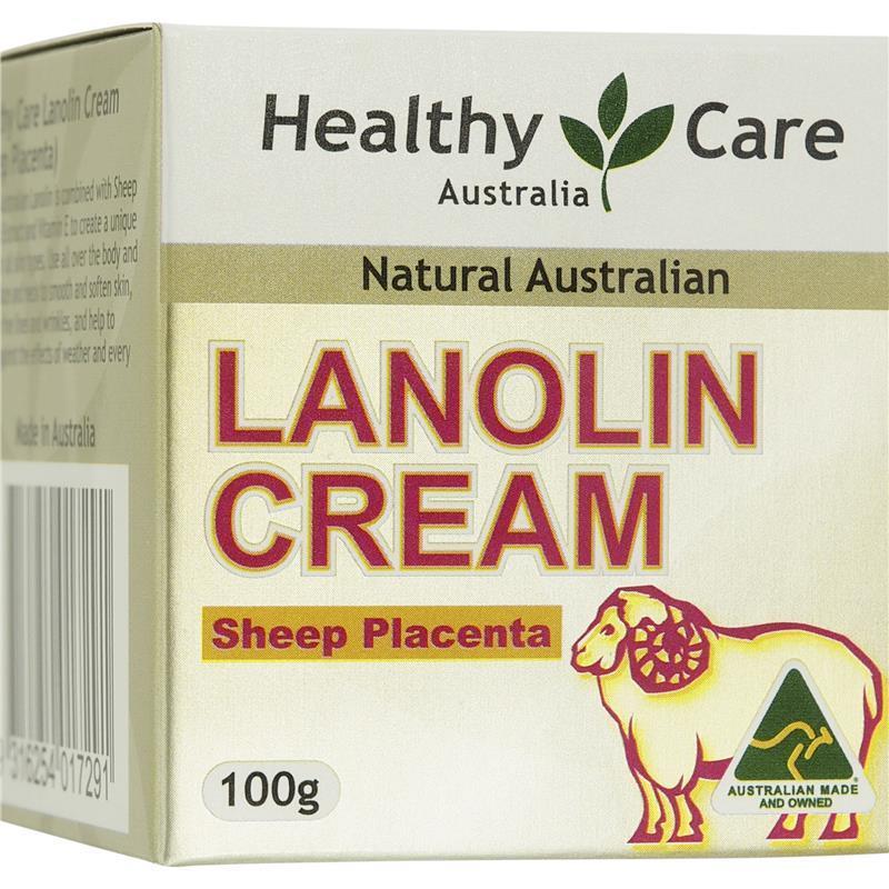 Healthy Care Lanolin with Sheep Placenta 100g chính hãng Úc