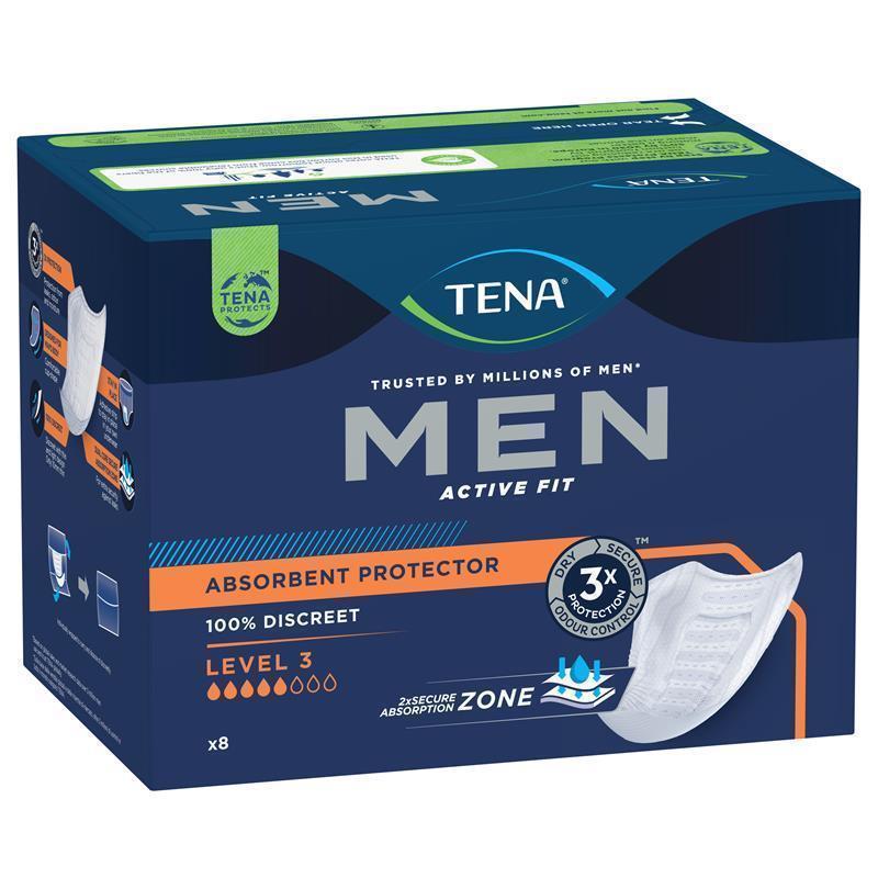 TENA Men Pads Level 3 8 Pack chính hãng Úc
