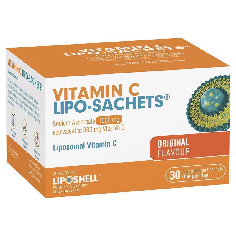 Lipo-Sachets Vitamin C Original 5g 30 Sachets chính hãng Úc