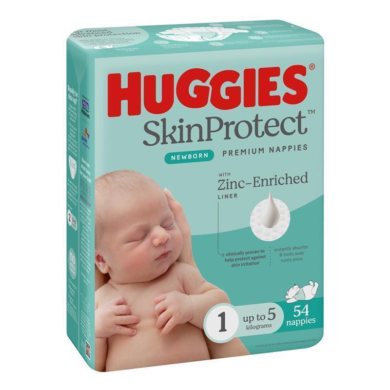 Huggies Ultimate Nappies Size 1 Newborn-5kg Bulk 54 Pack chính hãng Úc