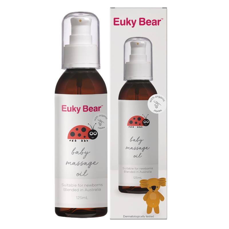 Euky Bear Baby Massage Oil 125ml chính hãng Úc