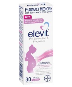 Elevit Pre-conception & Pregnancy 30 Tablets chính hãng Úc