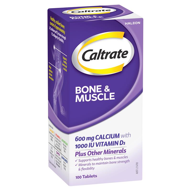 Caltrate Bone and Muscle 100 Tablets chính hãng Úc