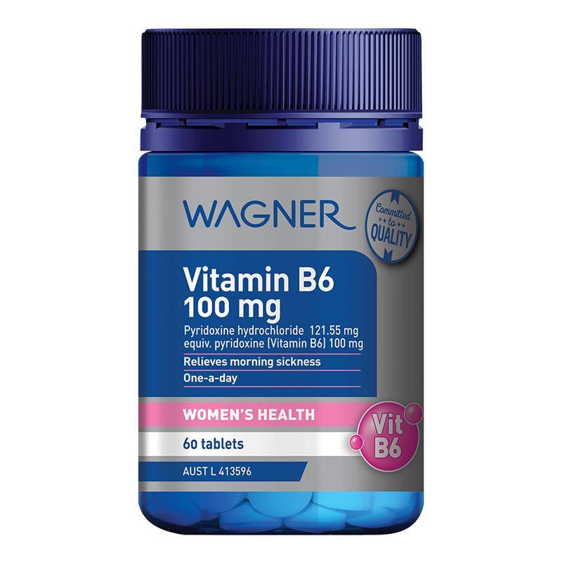 Wagner Vitamin B6 100mg 60 Tablets chính hãng Úc