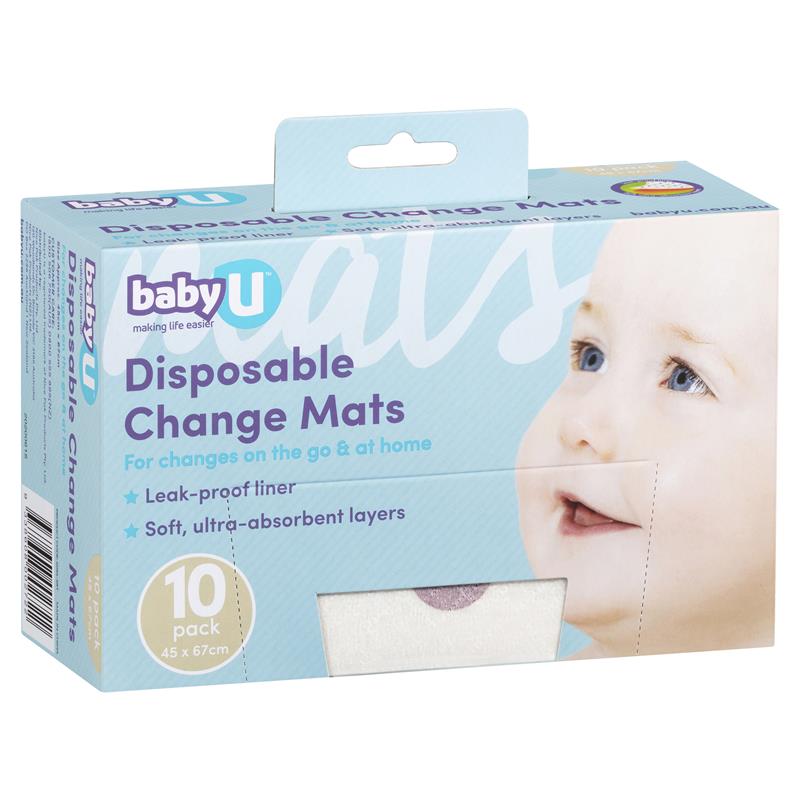 Baby U Disposable Change Mats 10 Pack chính hãng Úc