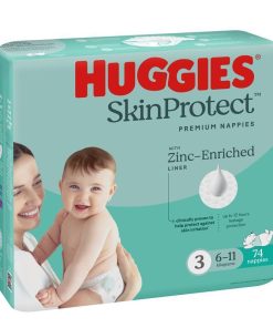 Huggies Skin Protect Nappies Size 3 (6-11 Kg) 74 Pack chính hãng Úc