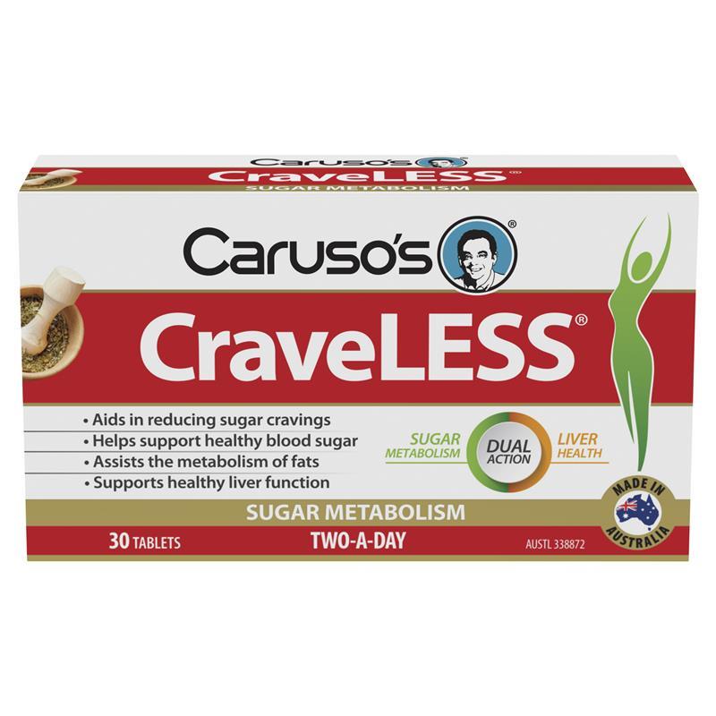 Carusos CraveLESS 30 Tablets chính hãng Úc
