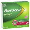 Berocca Energy Original Berry 60 Effervescent Tablets Exclusive Size chính hãng Úc