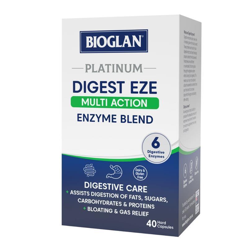 Bioglan Platinum Digest Eze Multi Action 40 Capsules chính hãng Úc