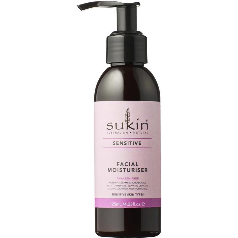 Sukin Sensitive Facial Moisturiser 125ml Pump chính hãng Úc
