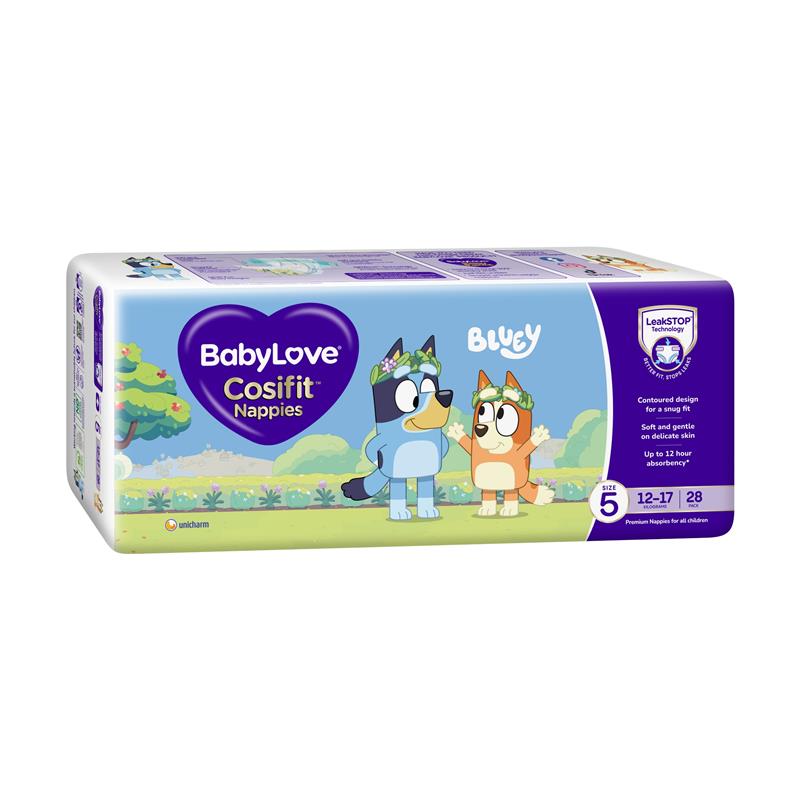 BabyLove Cosifit Nappies Size 5 (12-17kg) 28 Pack chính hãng Úc