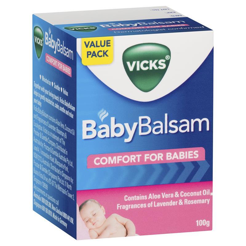 Vicks Vaporub Baby Balsam 100g chính hãng Úc
