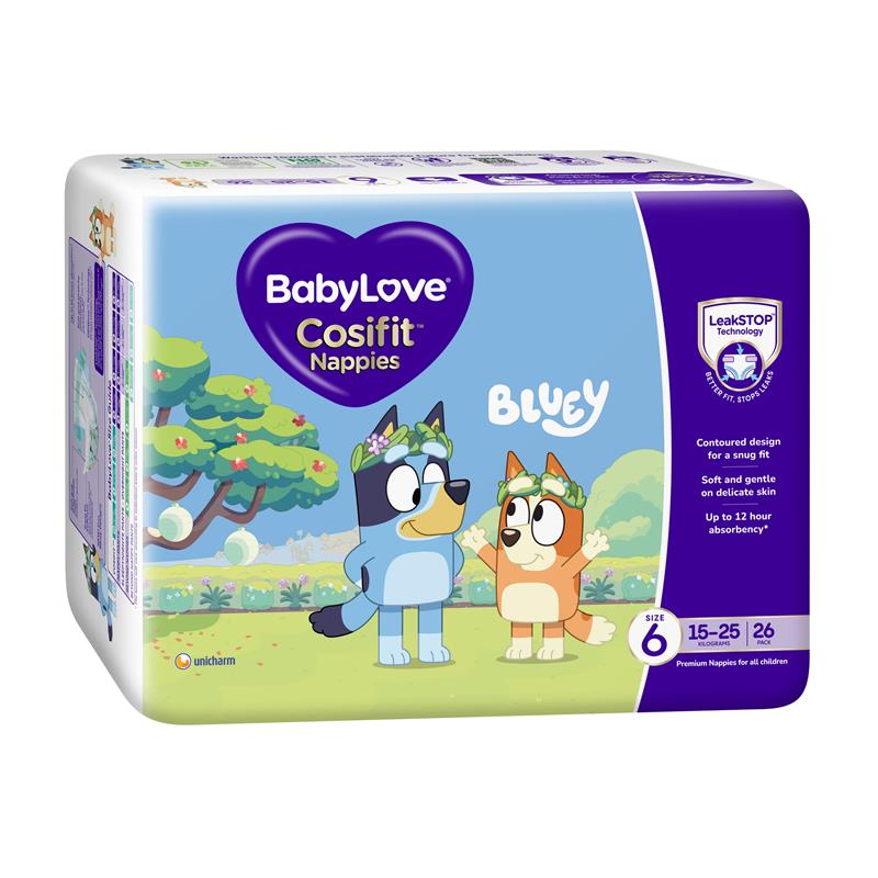 BabyLove Cosifit Nappies Size 6 (15-25kg) 26 Pack chính hãng Úc
