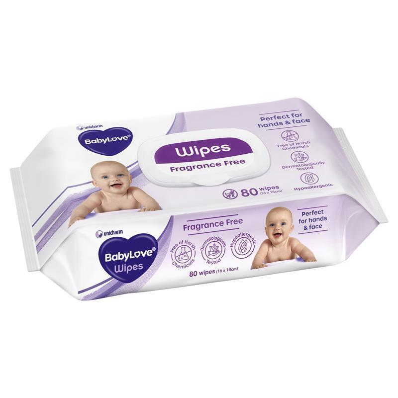 Babylove Everyday Wipes 80 Pack chính hãng Úc