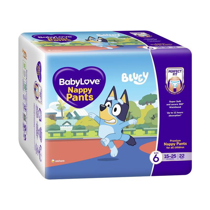 BabyLove Nappy Pants Size 6 (15-25kg) 22 Pack chính hãng Úc