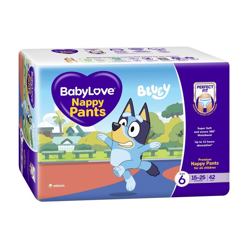 BabyLove Nappy Pants Size 6 (15-25kg) 42 Pack chính hãng Úc