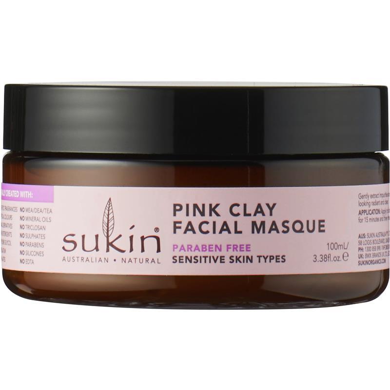 Sukin Pink Clay Facial Masque 100ml chính hãng Úc