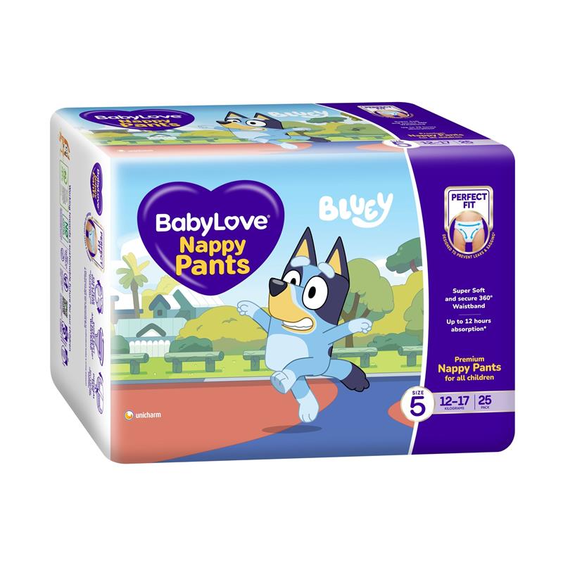 BabyLove Nappy Pants Size 5 (12-17kg) 25 Pack chính hãng Úc